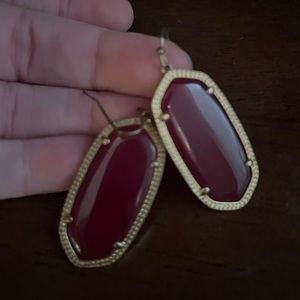 Kendra Scott Burgundy Earrings